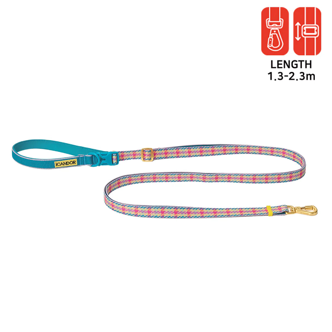 Gentle Multi-Functional Adjustable Bolt Leash – Regular & Hands-Free Walk | Edinburgh Check