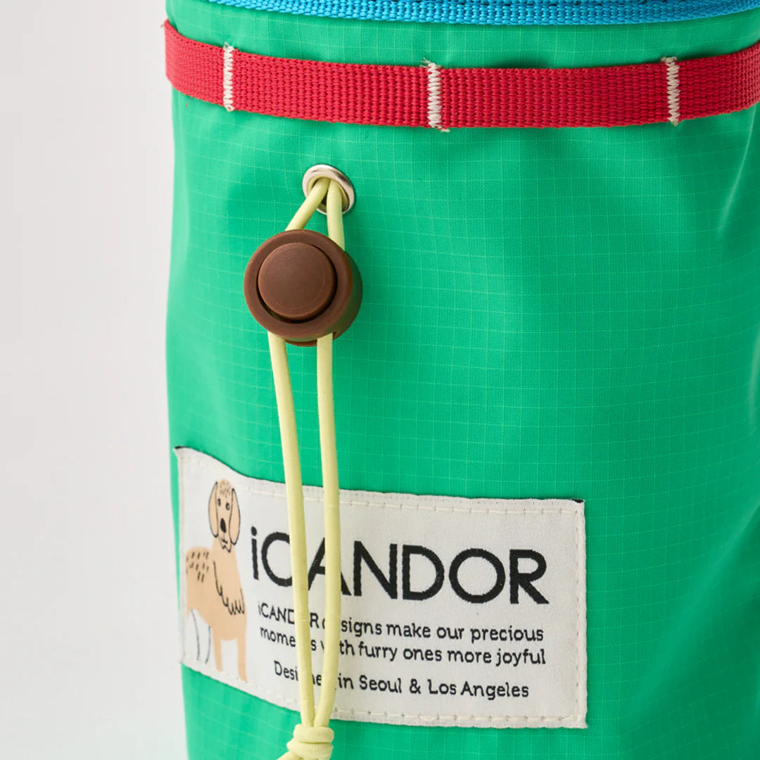 Munchie Minder Dog Treat Bag | Cool Green