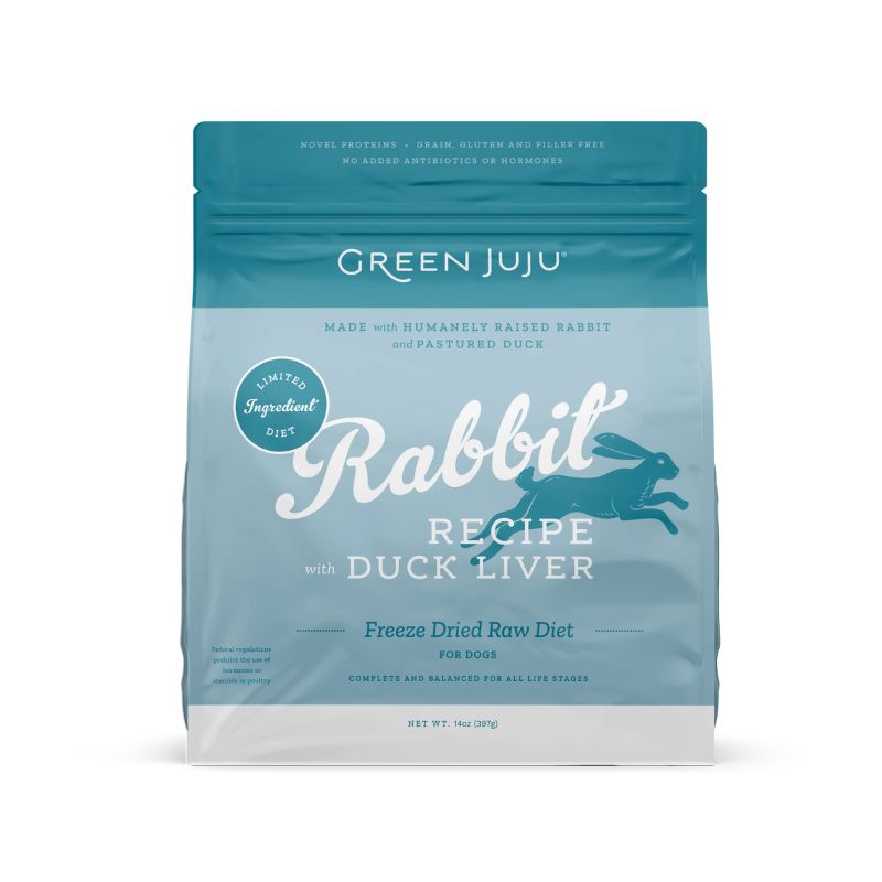 Rabbit Recipe with Duck Liver Freeze Dried Raw Dog Food