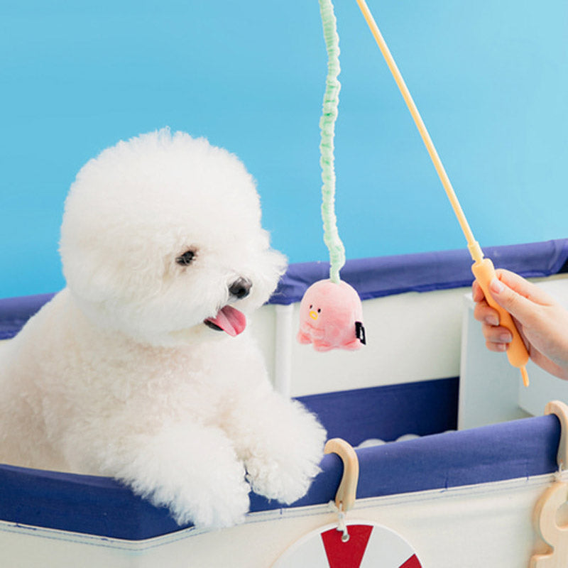 Catch Me Fishing Rod Dog Tug Toy (3 Designs)