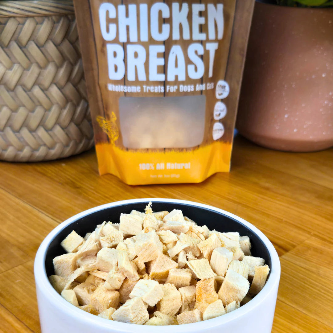 Shepard boy farm freeze-dried chicken breast treats for pets creatureland