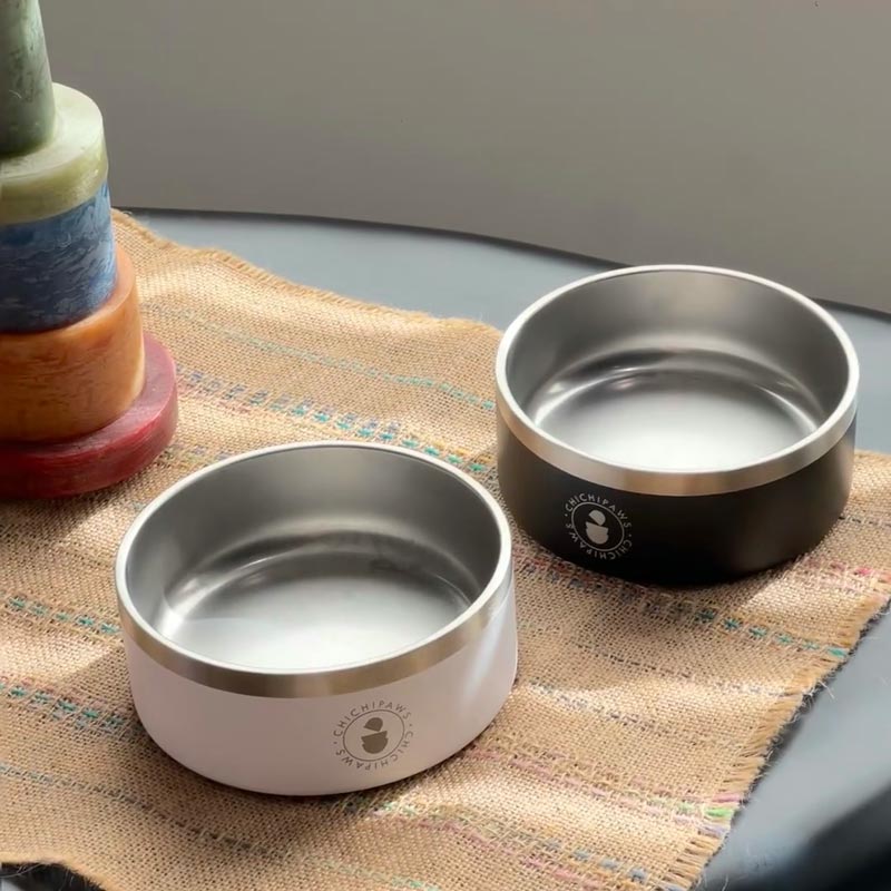 Sip & Snack Stainless Steel Pet Bowl (4 Colours)