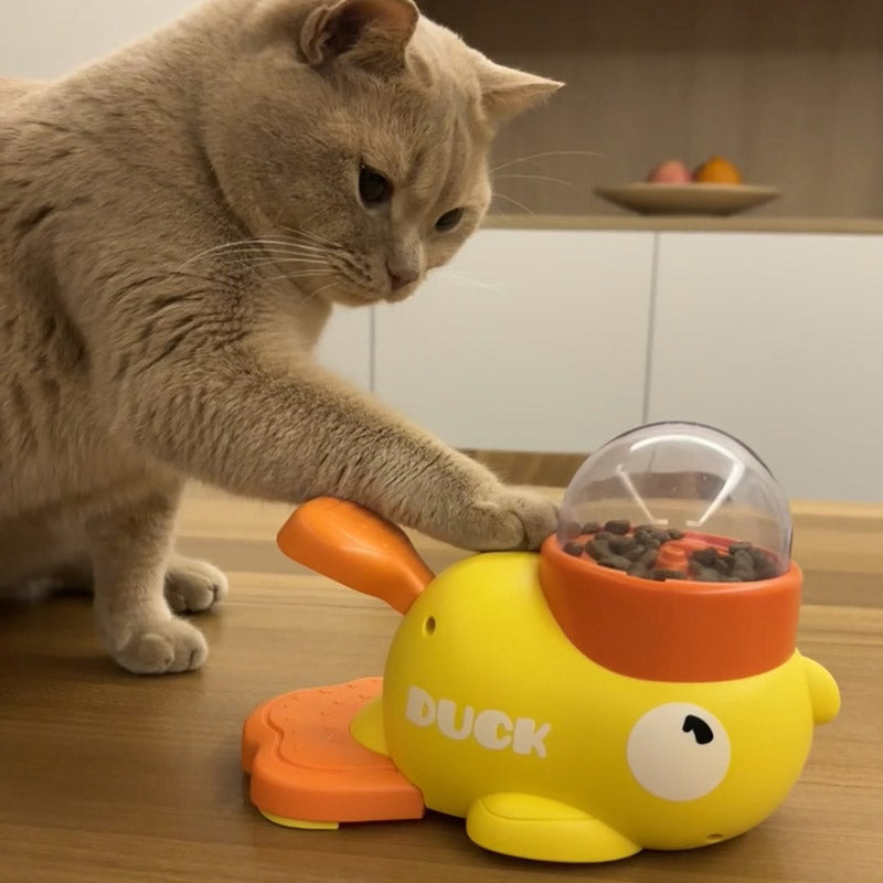 Duck Spinner Interactive 2-In-1 Feeder Toy