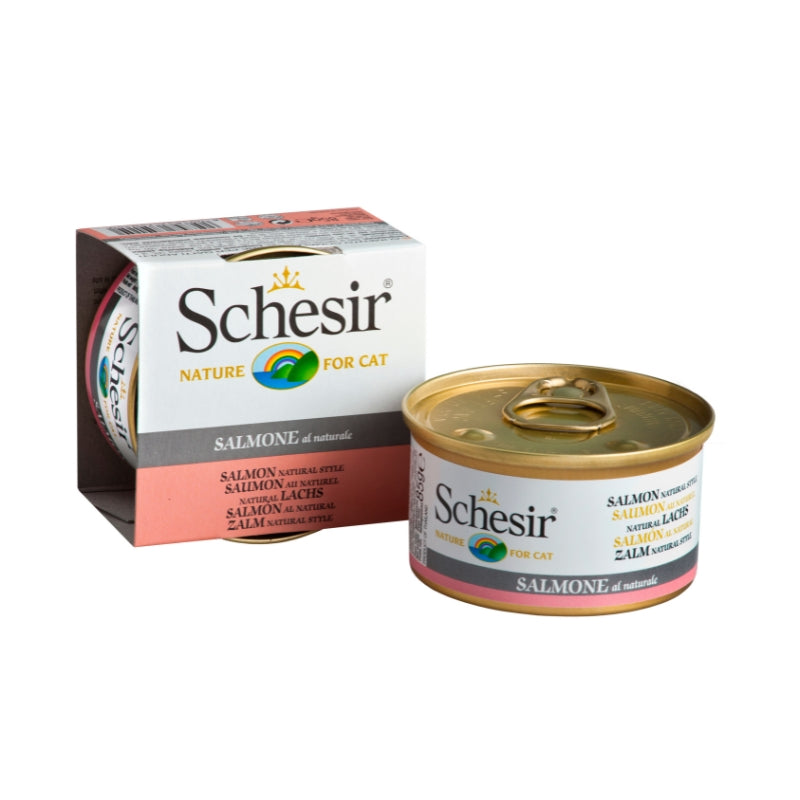 Schesir Salmon Natural Style Canned Cat Food (85g)