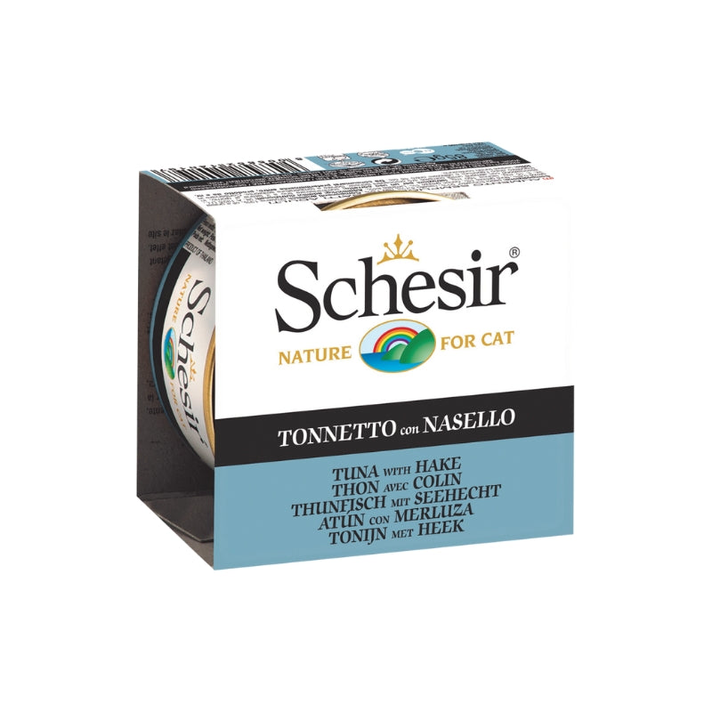 Schesir Tuna With Hake in Jelly Adult Canned Cat Food (85g)