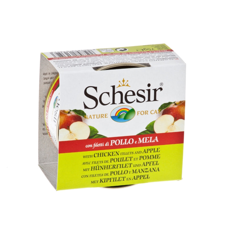 Schesir Chicken Fillets & Apple Fruit Dinner Adult Canned Cat Food (75g)
