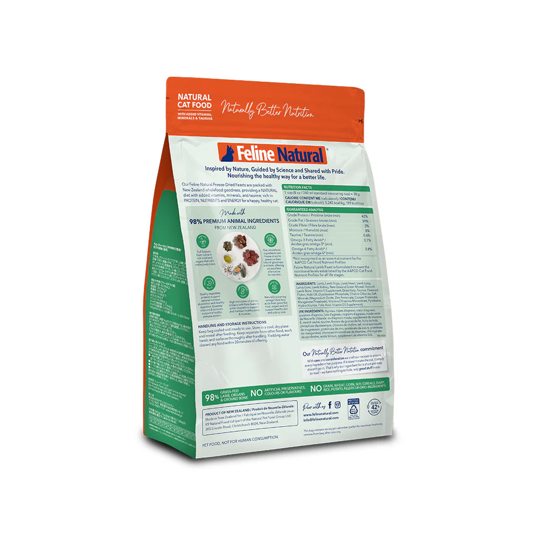 Feline Freeze Dried Lamb Feast Cat Food (320g)