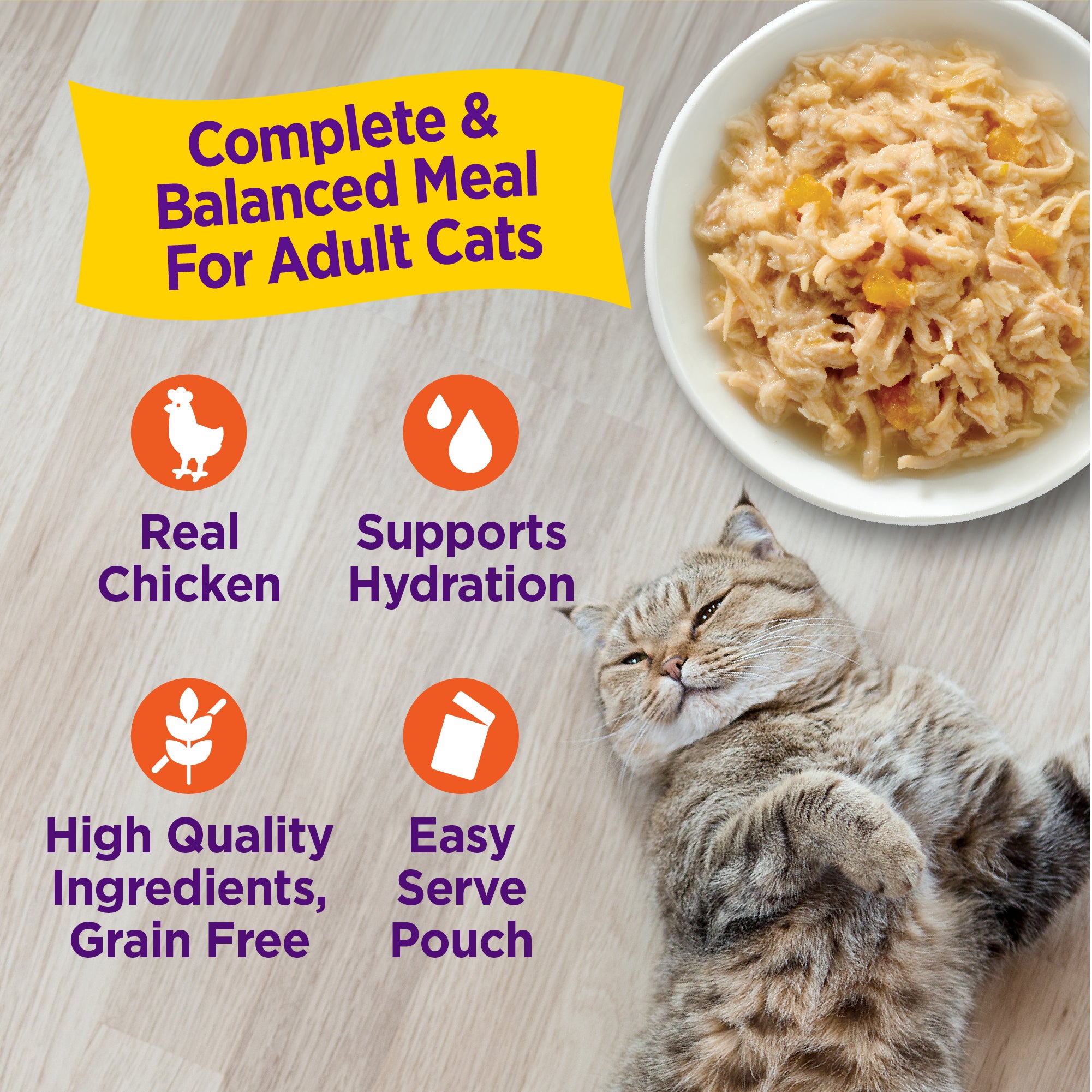 Appetizing Entrees Shredded Chicken Recipe Wet Cat Food (1.4 oz)