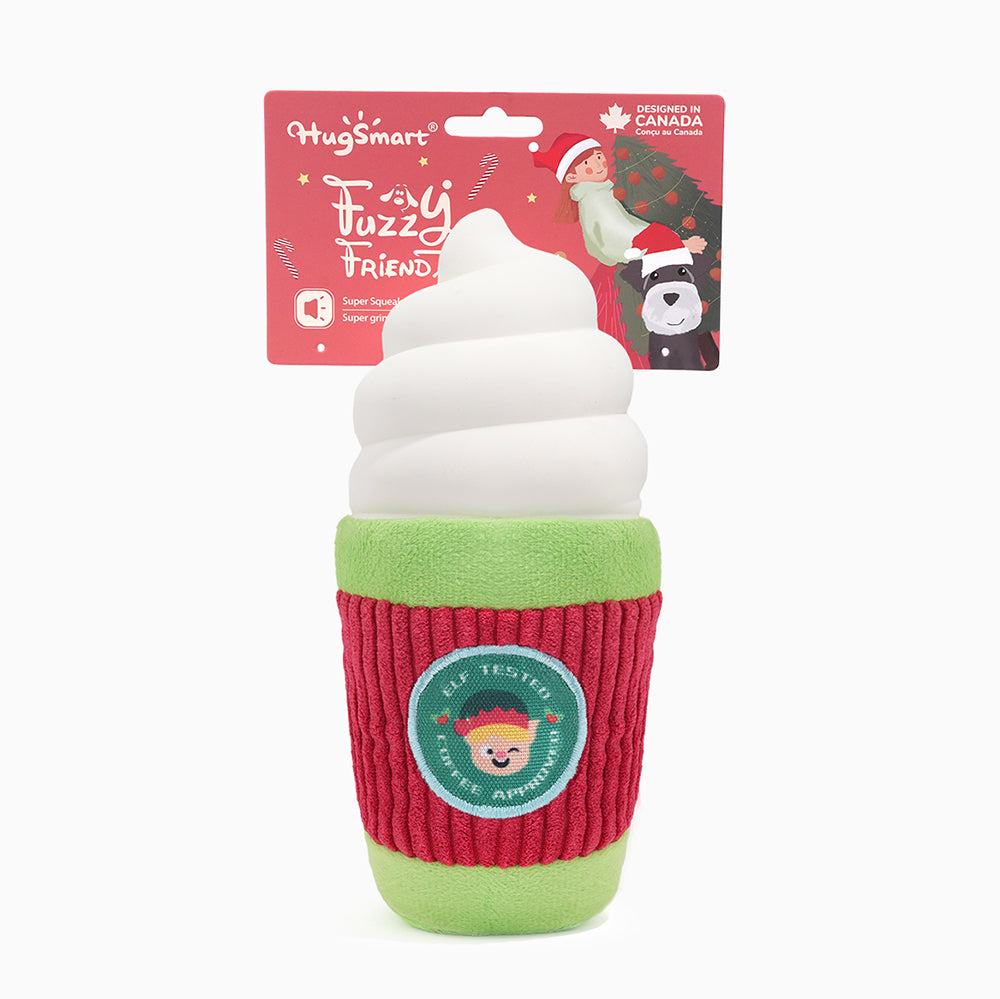 Happy Woofmas — Elf Coffee Dog Toy