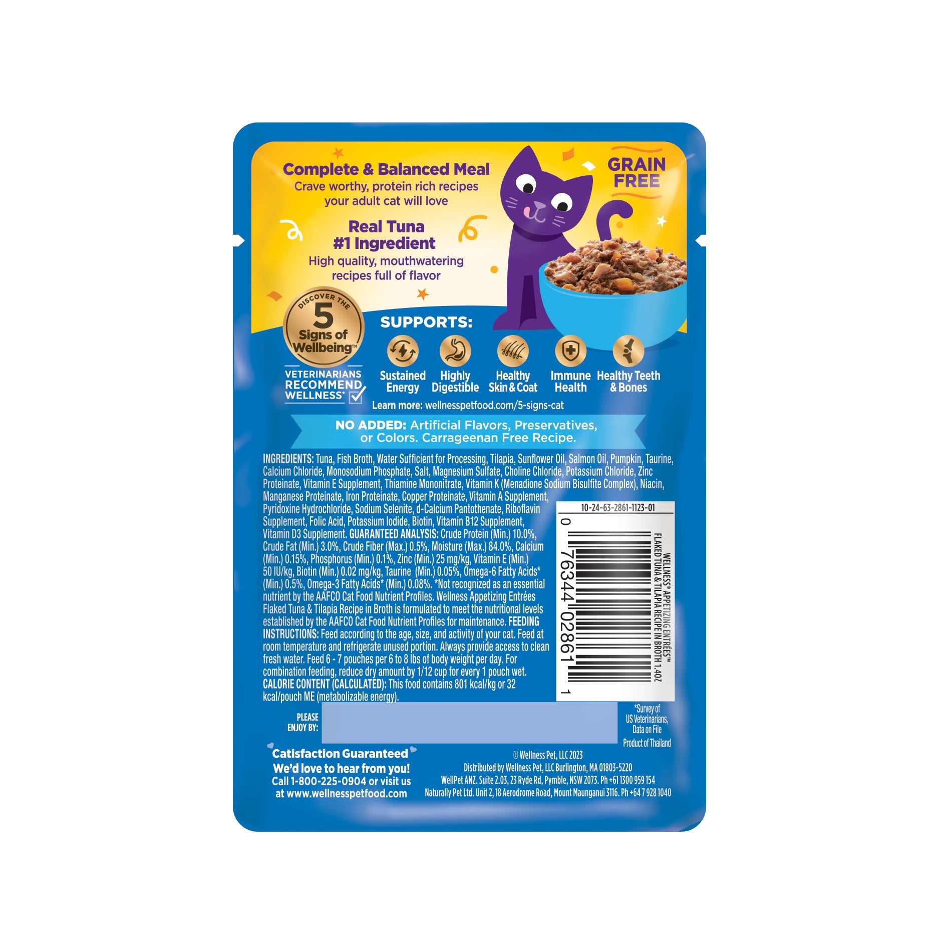 Appetizing Entrees Flaked Tuna & Tilapia Recipe Wet Cat Food (1.4 oz)