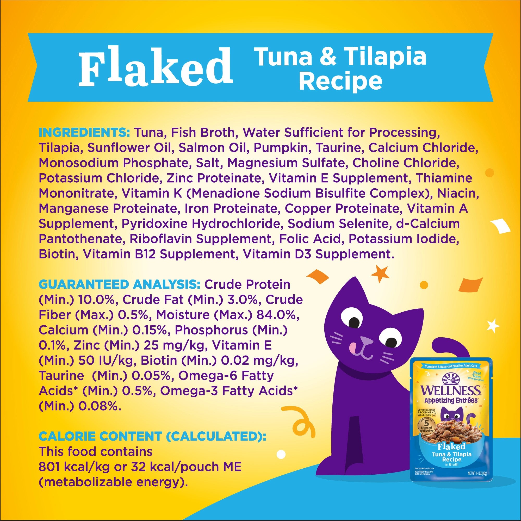 Appetizing Entrees Flaked Tuna & Tilapia Recipe Wet Cat Food (1.4 oz)