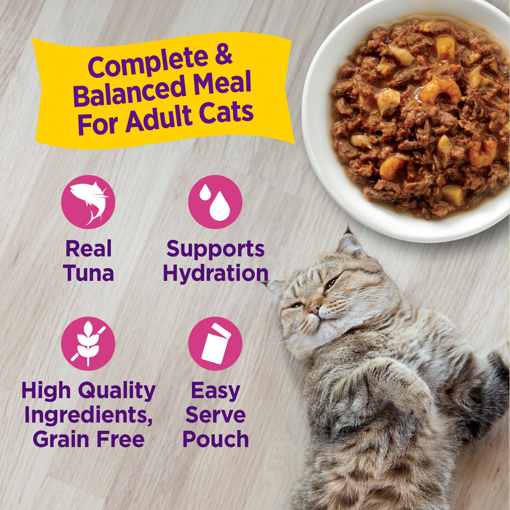 Appetizing Entrees Flaked Tuna, Mackerel & Shrimp Recipe Wet Cat Food (1.4 oz)