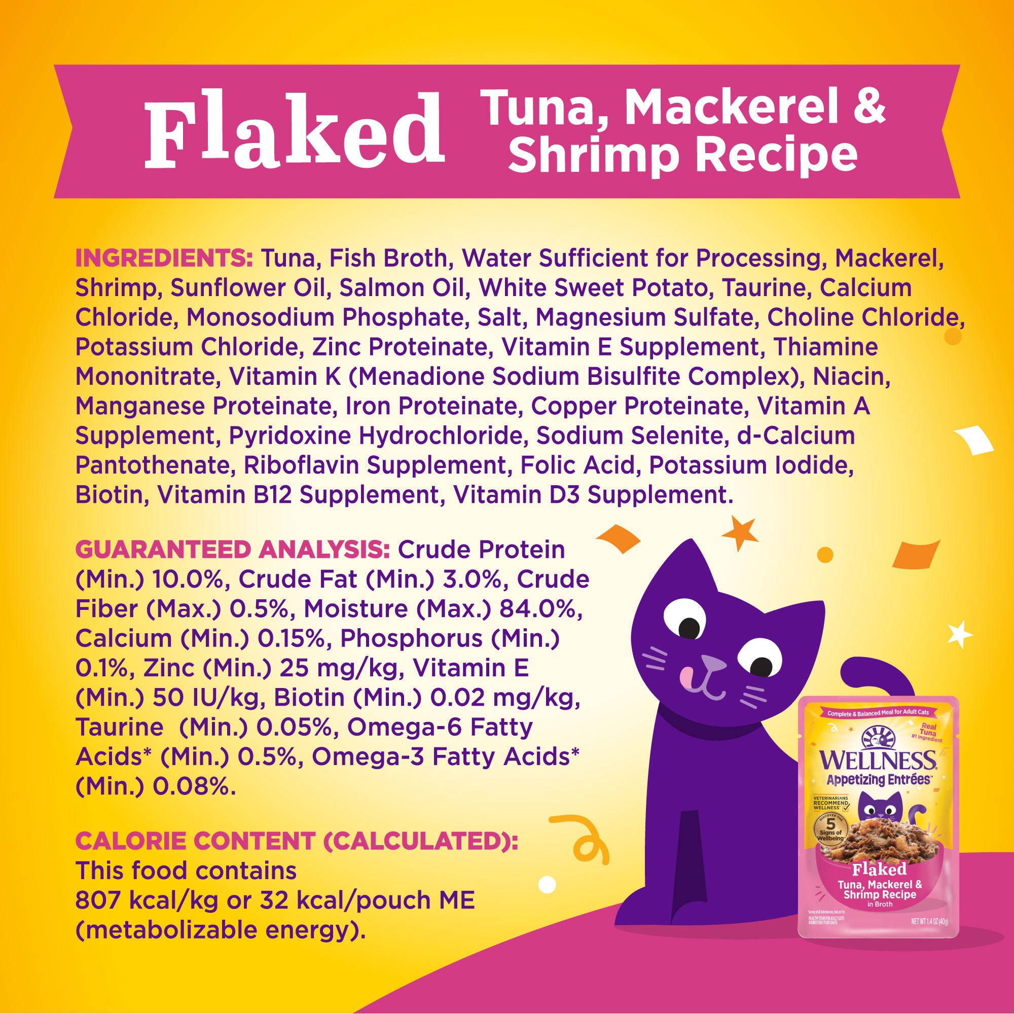 Appetizing Entrees Flaked Tuna, Mackerel & Shrimp Recipe Wet Cat Food (1.4 oz)