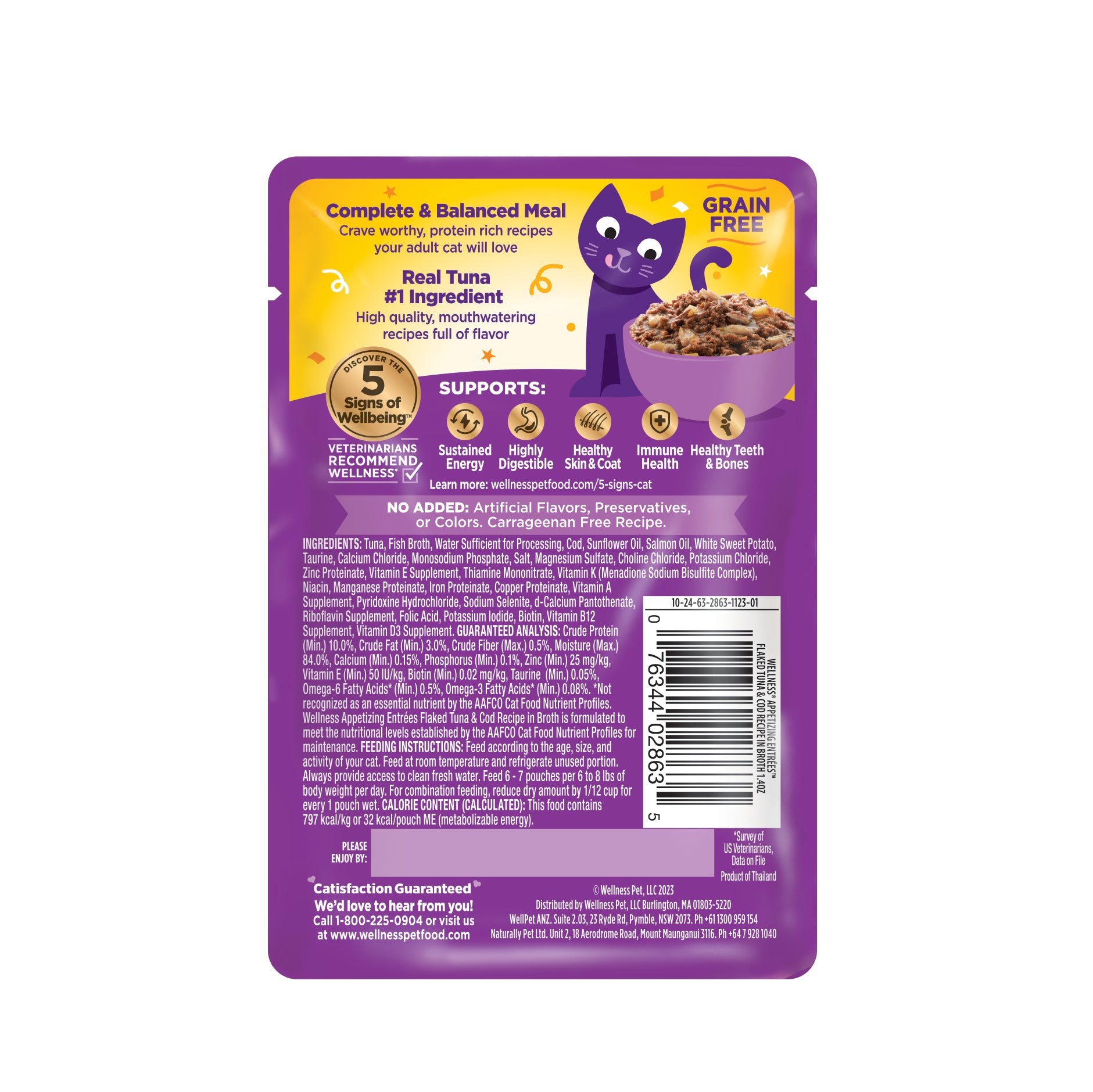 Appetizing Entrees Flaked Tuna & Cod Recipe Wet Cat Food (1.4 oz)