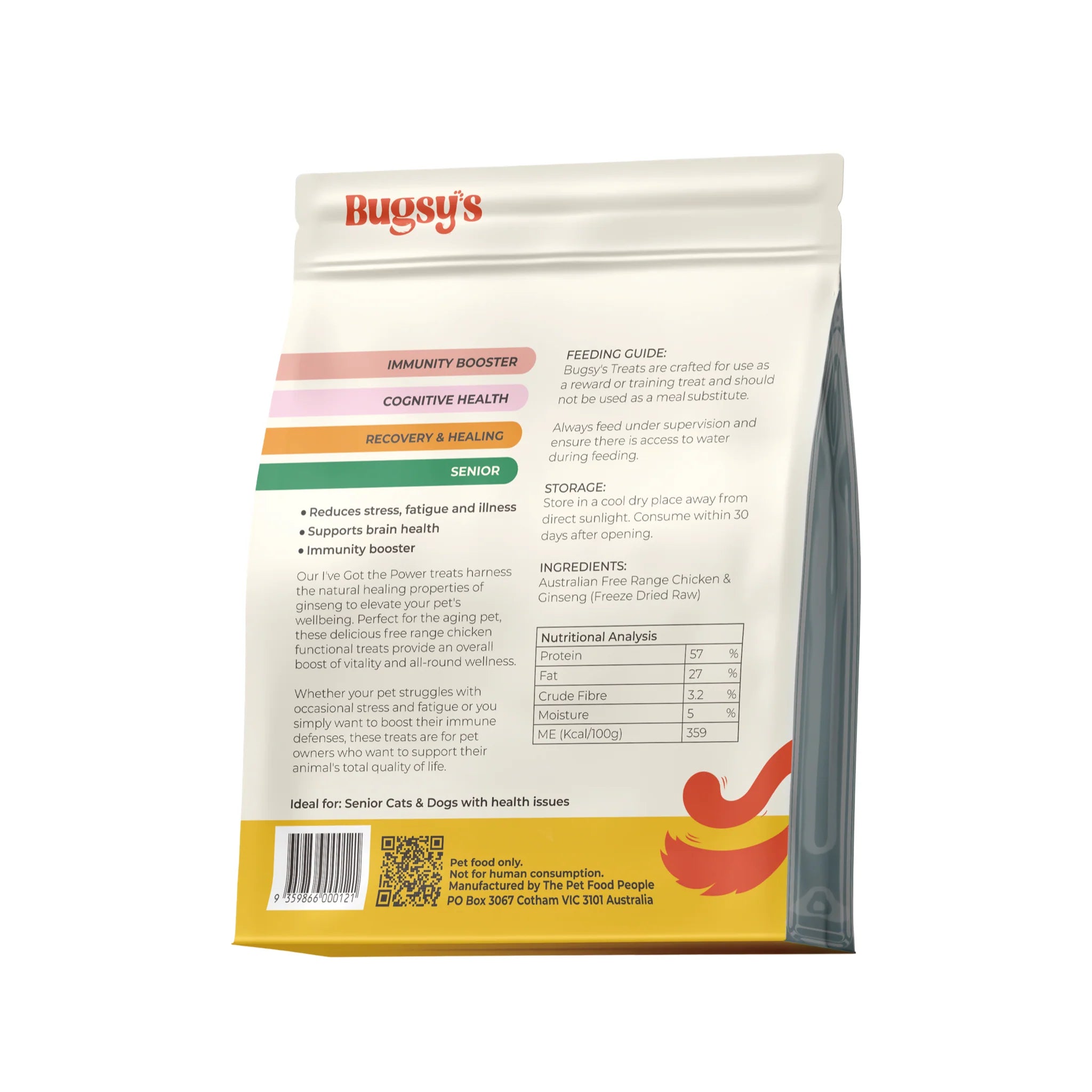 Cognitive Health | Chicken & Ginseng Freeze Dried Treats For Dogs and Cats