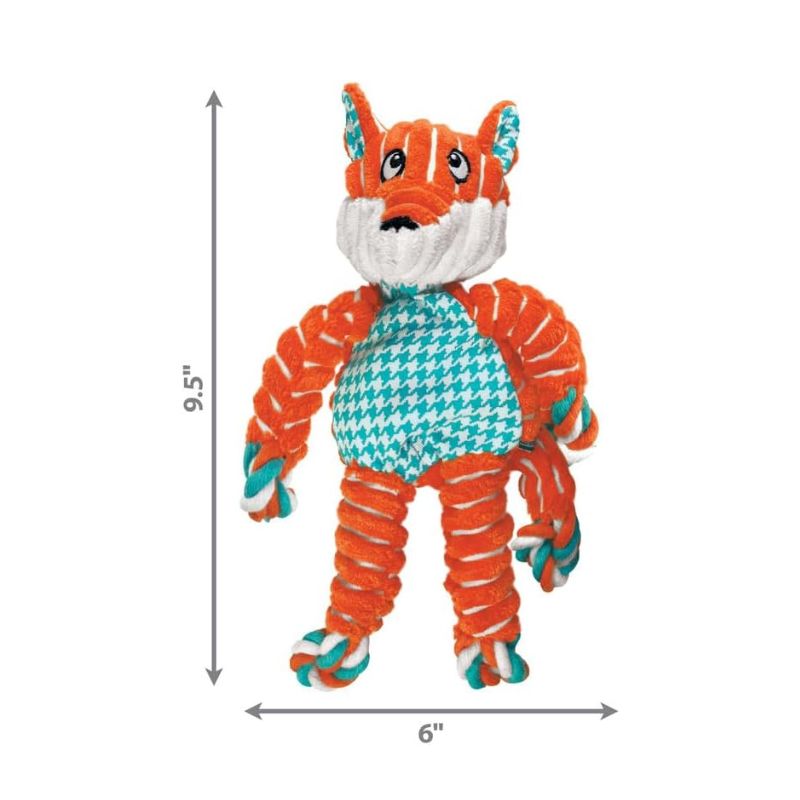 Floppy Knots Fox Dog Toy