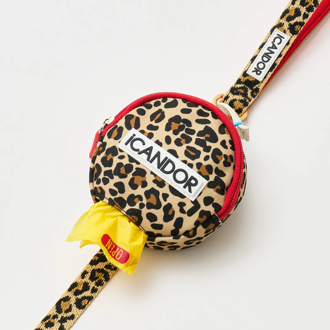 Dingle Dangle Poop Bag Carrier | Leopard