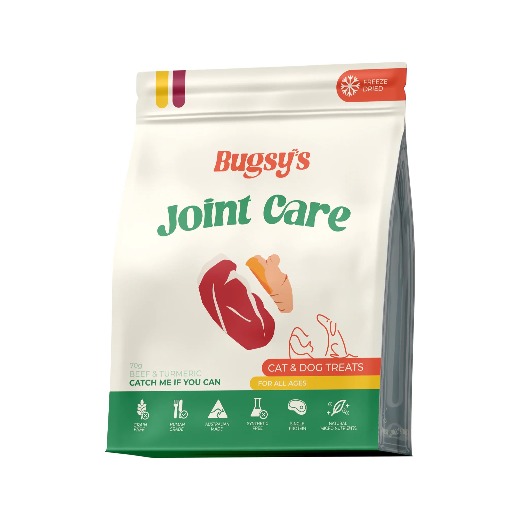 Joint Care | Beef & Turmeric Freeze Dried Treats For Dogs and Cats