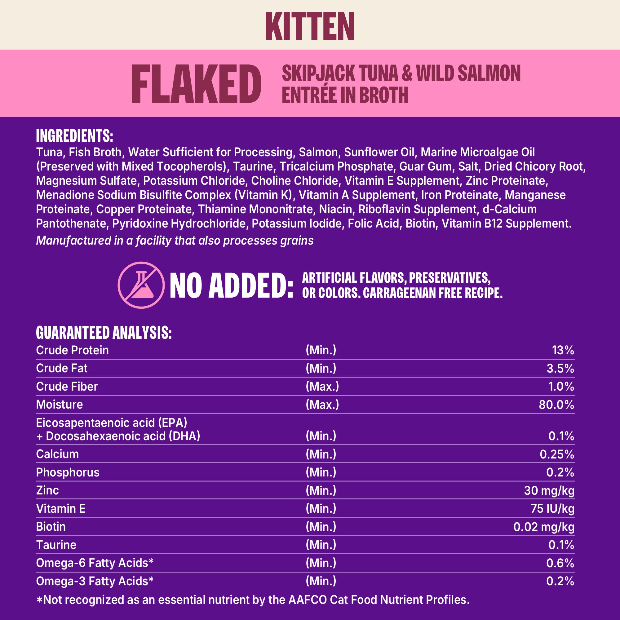 Wellness CORE Signature Selects Flaked Kitten Skipjack Tuna & Salmon Wet Cat Food (2.8oz)