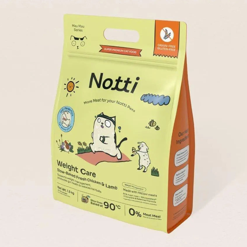 Notti Slow-Baked Fresh Chicken & Lamb Weight Care Cat Dry Food (For Indoor Cats)