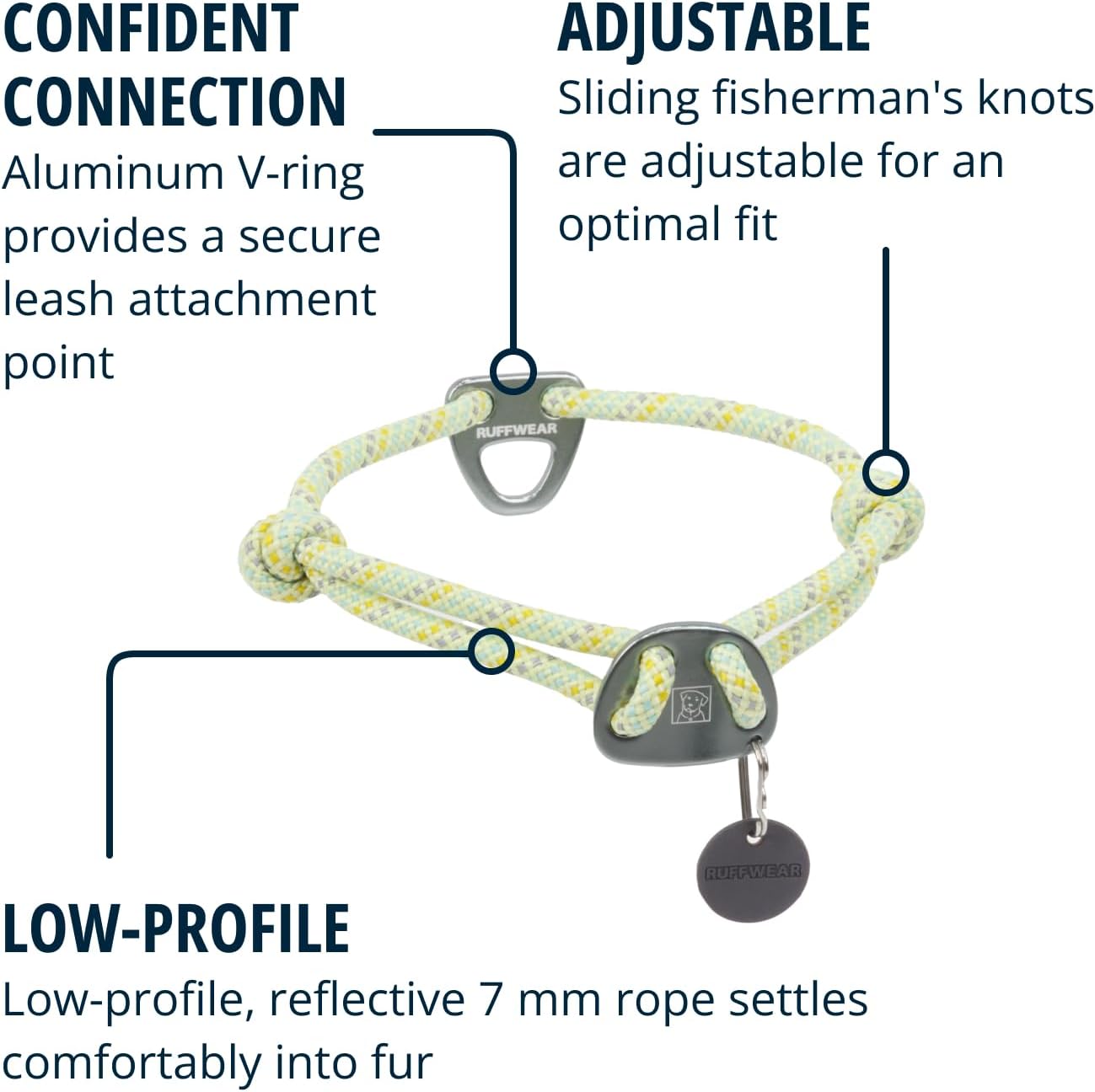 Knot-a-Collar™ Reflective Rope Dog Collar (4 Colours)