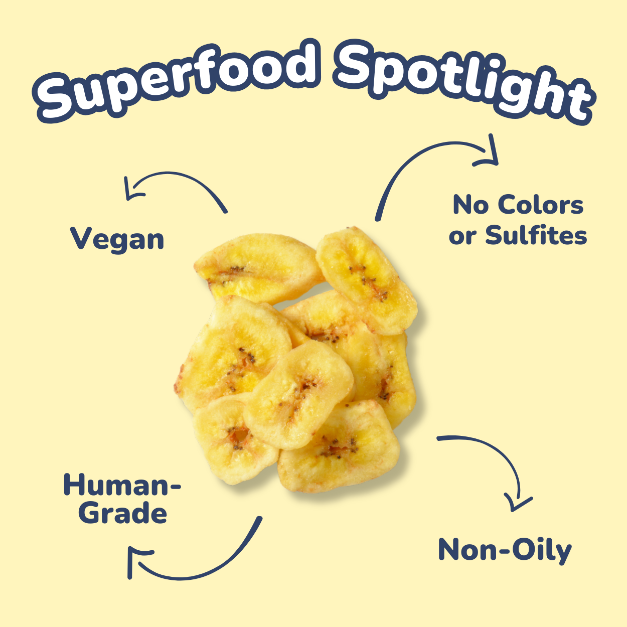 Single-Ingredient Banana Chips Dog Treats (150g)