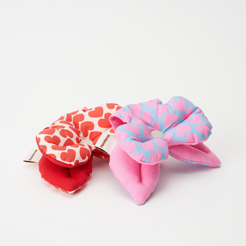 Heart Ribbon Pet Collar Clip