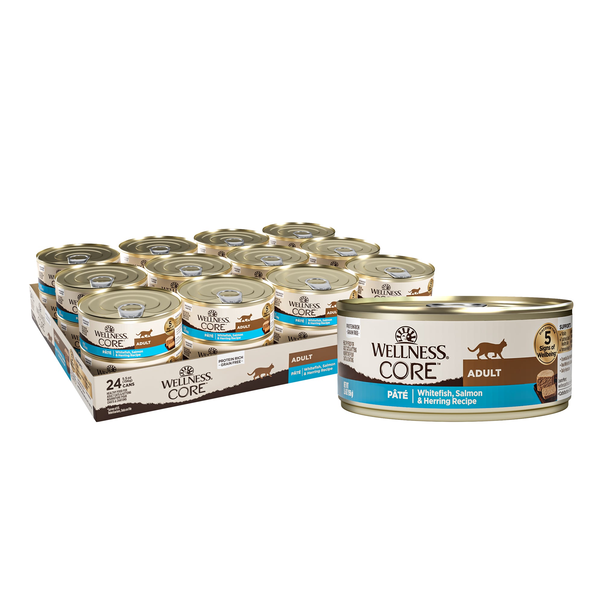 CORE® Classic Pâté Wet Cat Food | Whitefish, Salmon & Herring (5.5 oz)