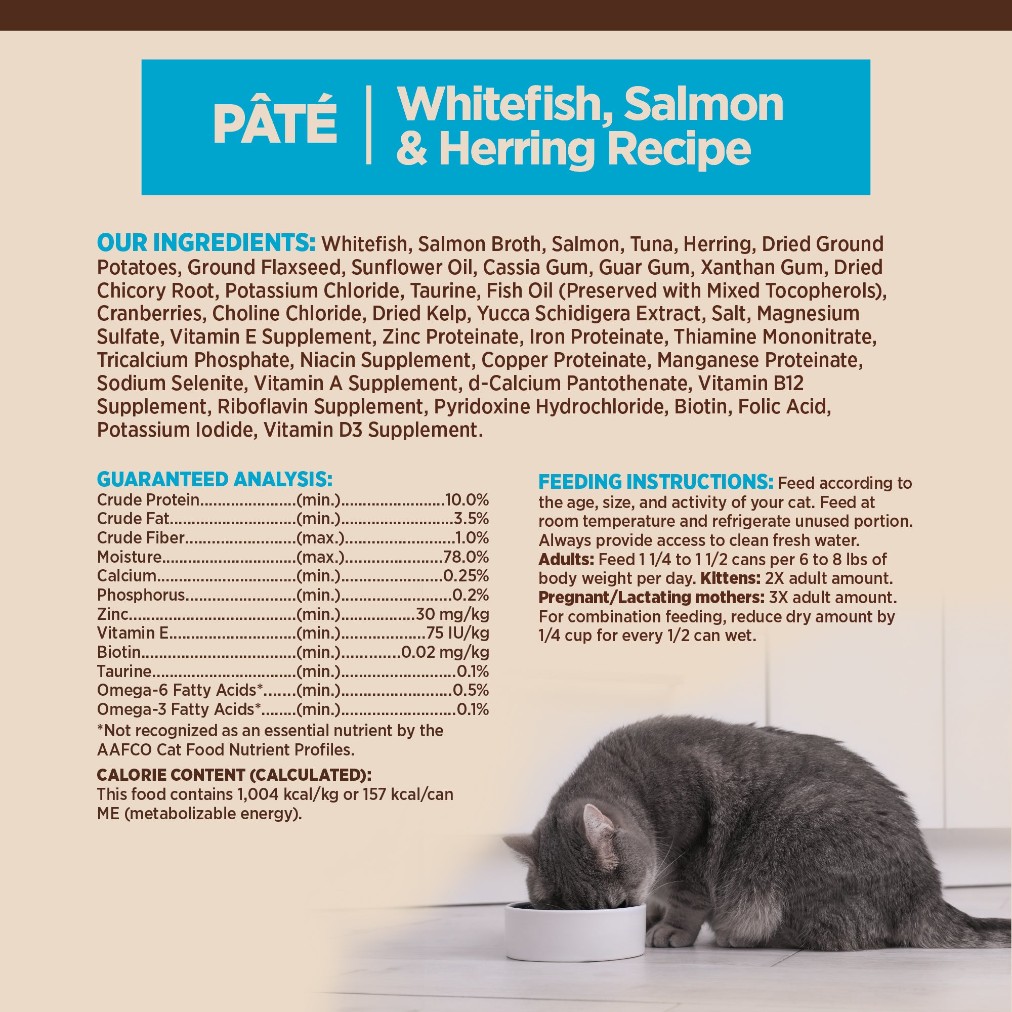 CORE® Classic Pâté Wet Cat Food | Whitefish, Salmon & Herring (5.5 oz)