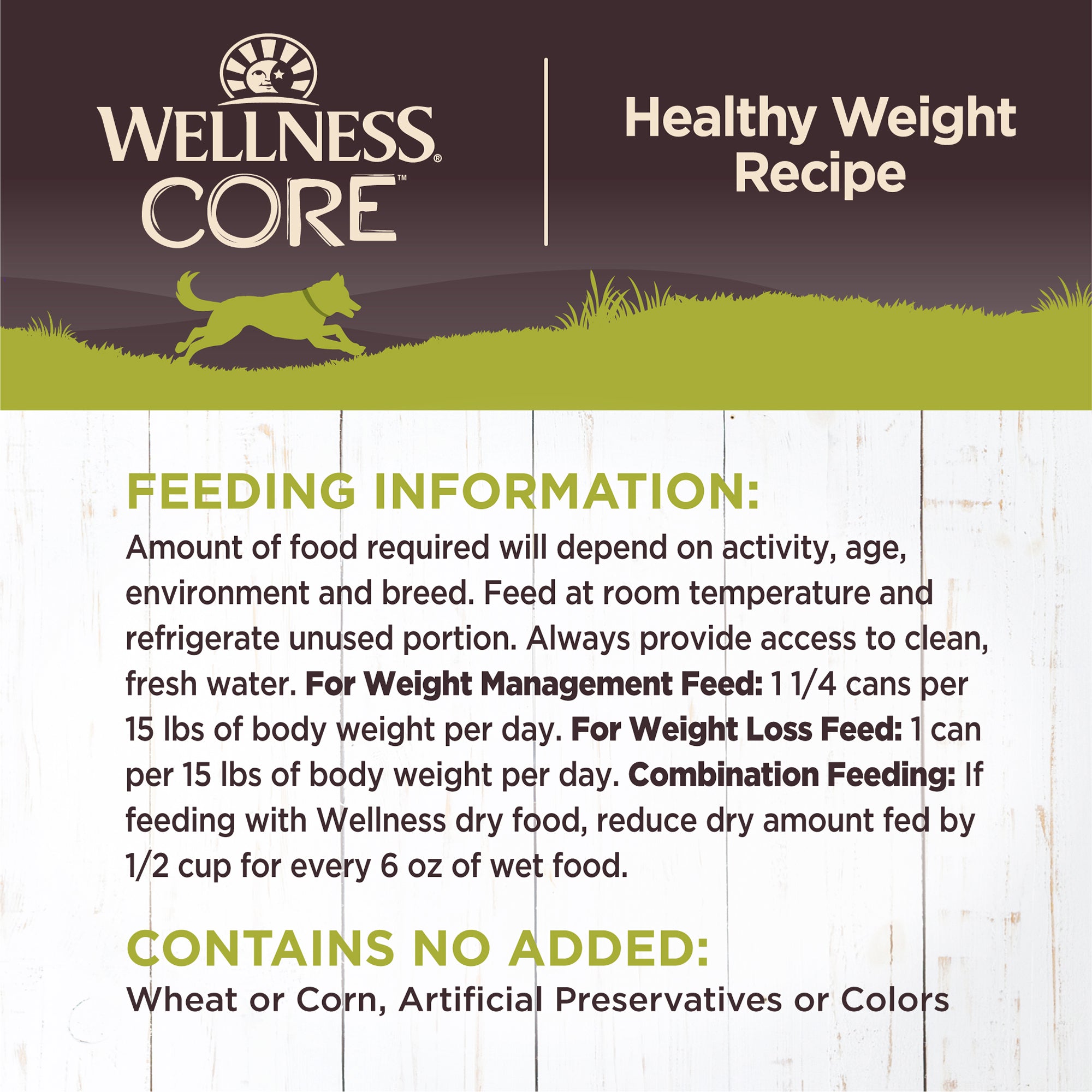 Wellness CORE Grain-Free Healthy Weight Canned Wet Dog Food (12.5oz)