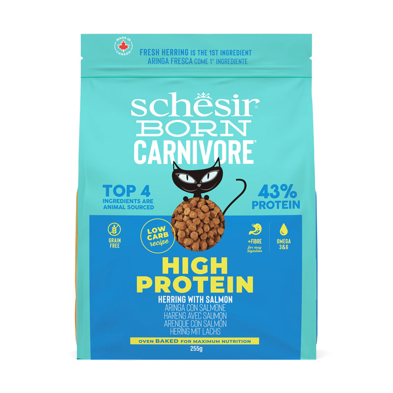 Schesir Born Carnivore Herring with Salmon Oven Baked Grain Free Dry Cat Food