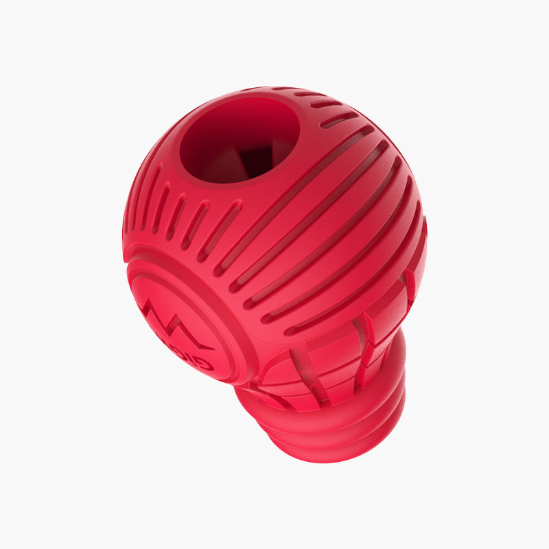 Bulb Treat Dispenser Rubber Dog Toy (Medium) - Red