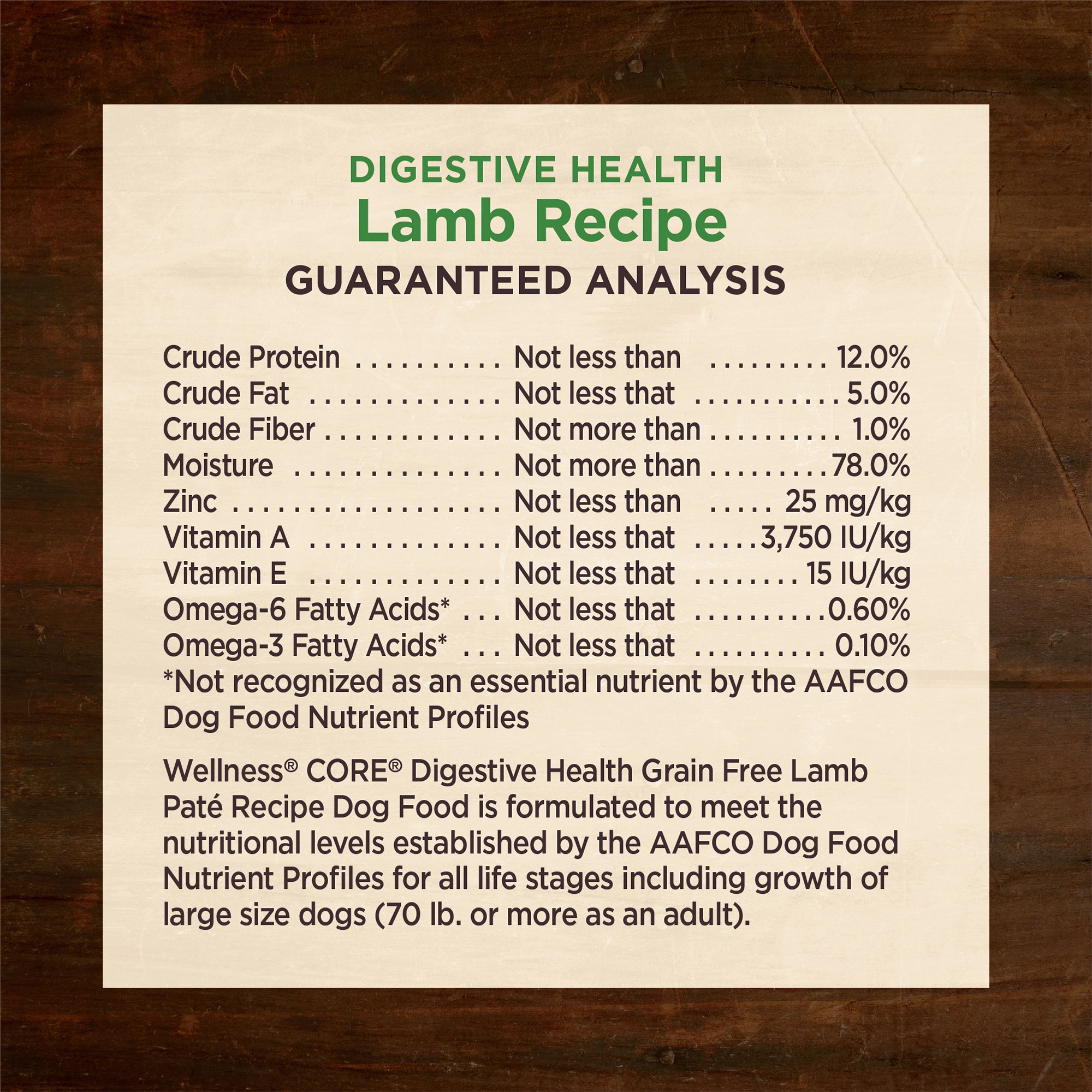 Wellness CORE Digestive Health Lamb Grain-Free Canned Wet Dog Food (13oz)