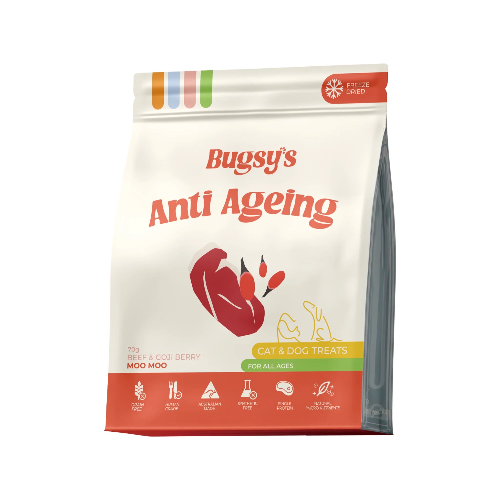 Anti Aging | Beef & Goji Berry Freeze Dried Treats For Dogs and Cats
