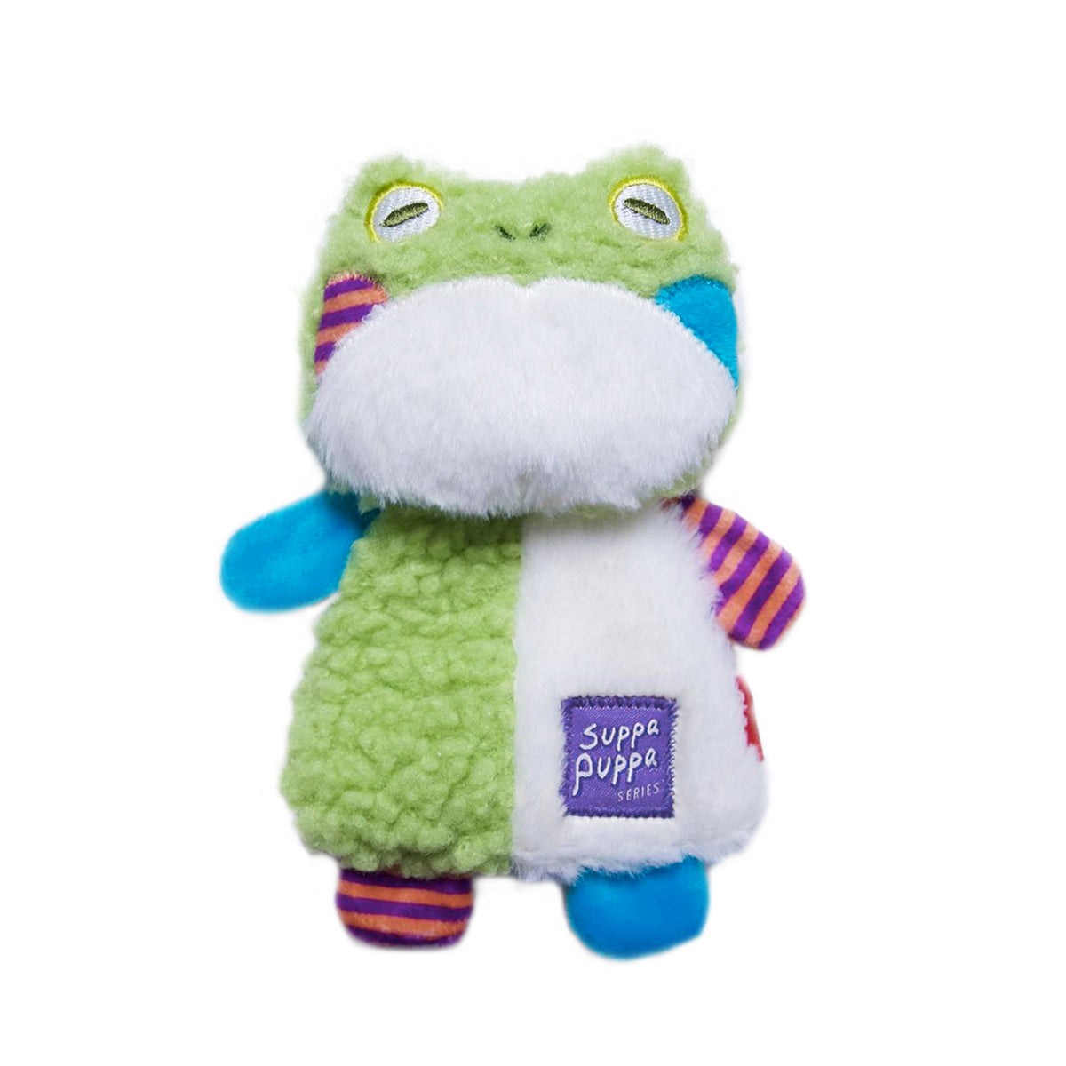 Suppa Puppa Crinkly Plush Dog Toy - Frog