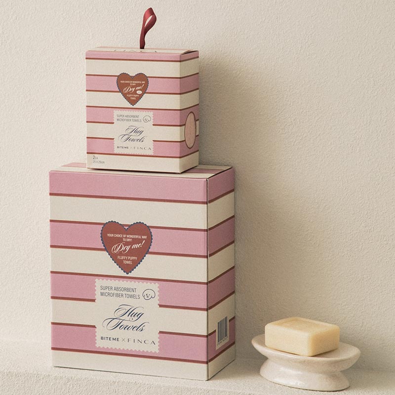 Bite Me x FINCA Dry Me Microfibre Pet Towel in Pink (2 Sizes)