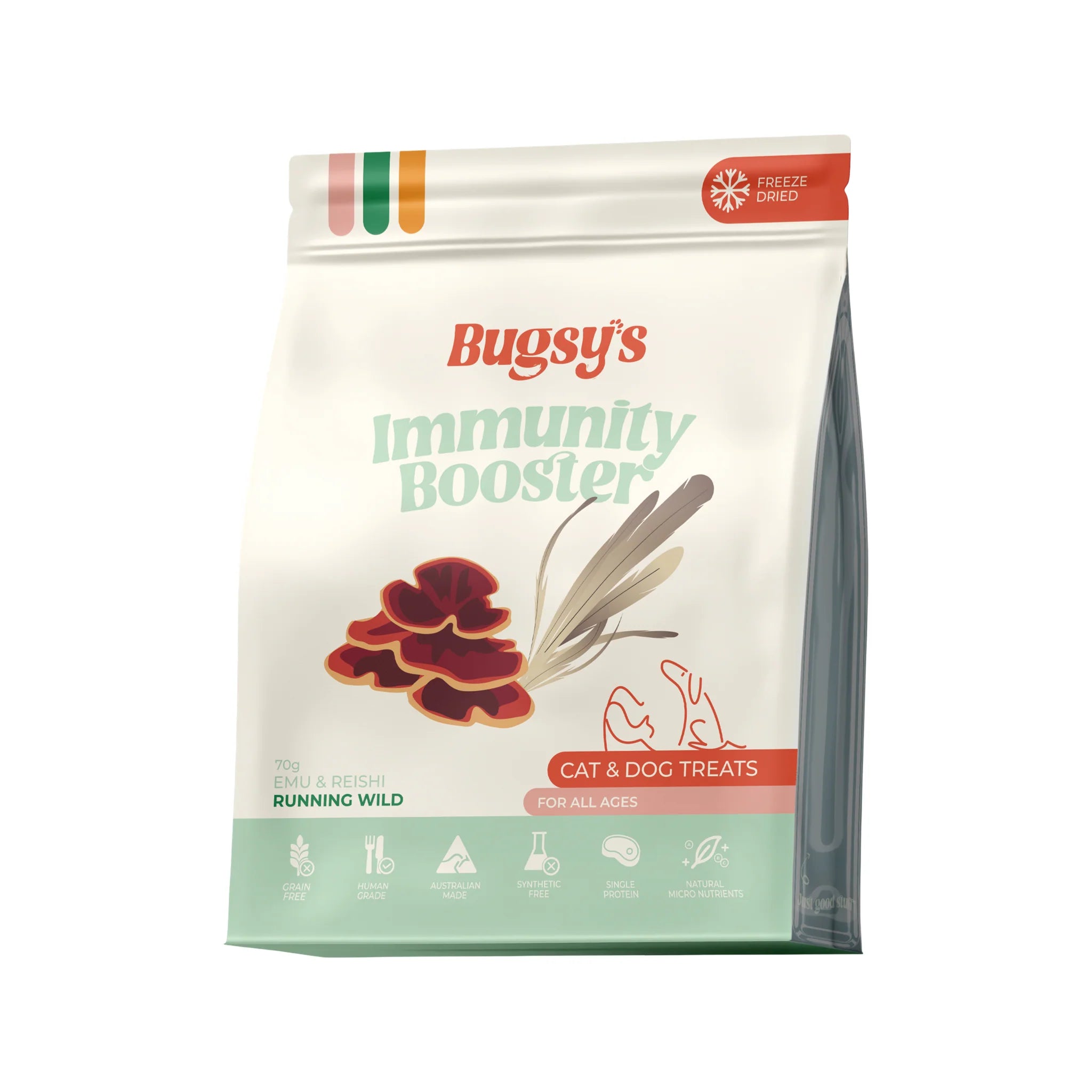 Emu & Reishi | Immunity Booster Freeze Dried Treats For Dogs and Cats