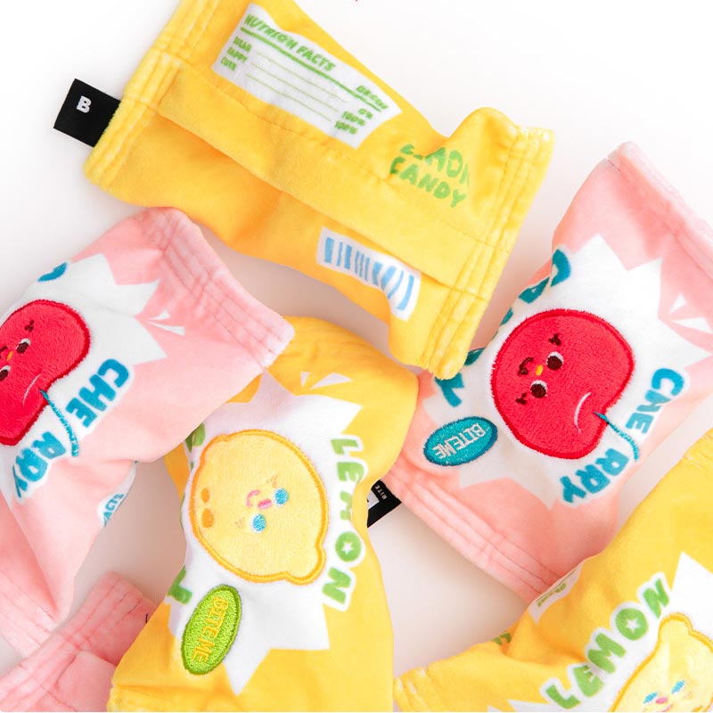 Crunchy Candy Ball Dog Toy (Lemon & Cherry)