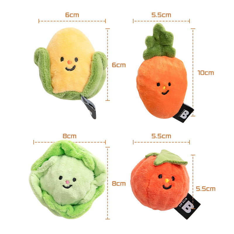 Vegetable Ball Dog Toy (Set of 2)