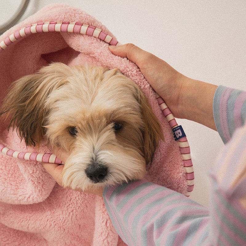 Bite Me x FINCA Dry Me Microfibre Pet Towel in Pink (2 Sizes)