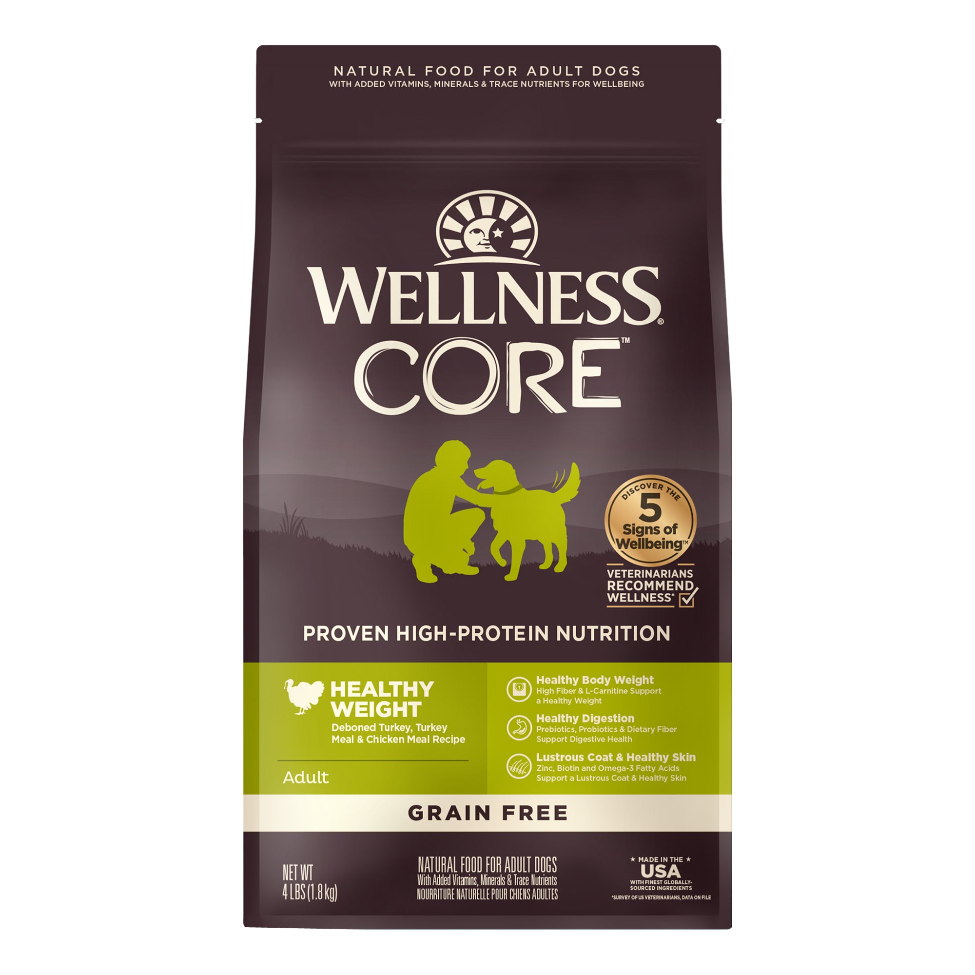 Wellness CORE Grain-Free Healthy Weight Reduced Fat Formula Dry Dog Food