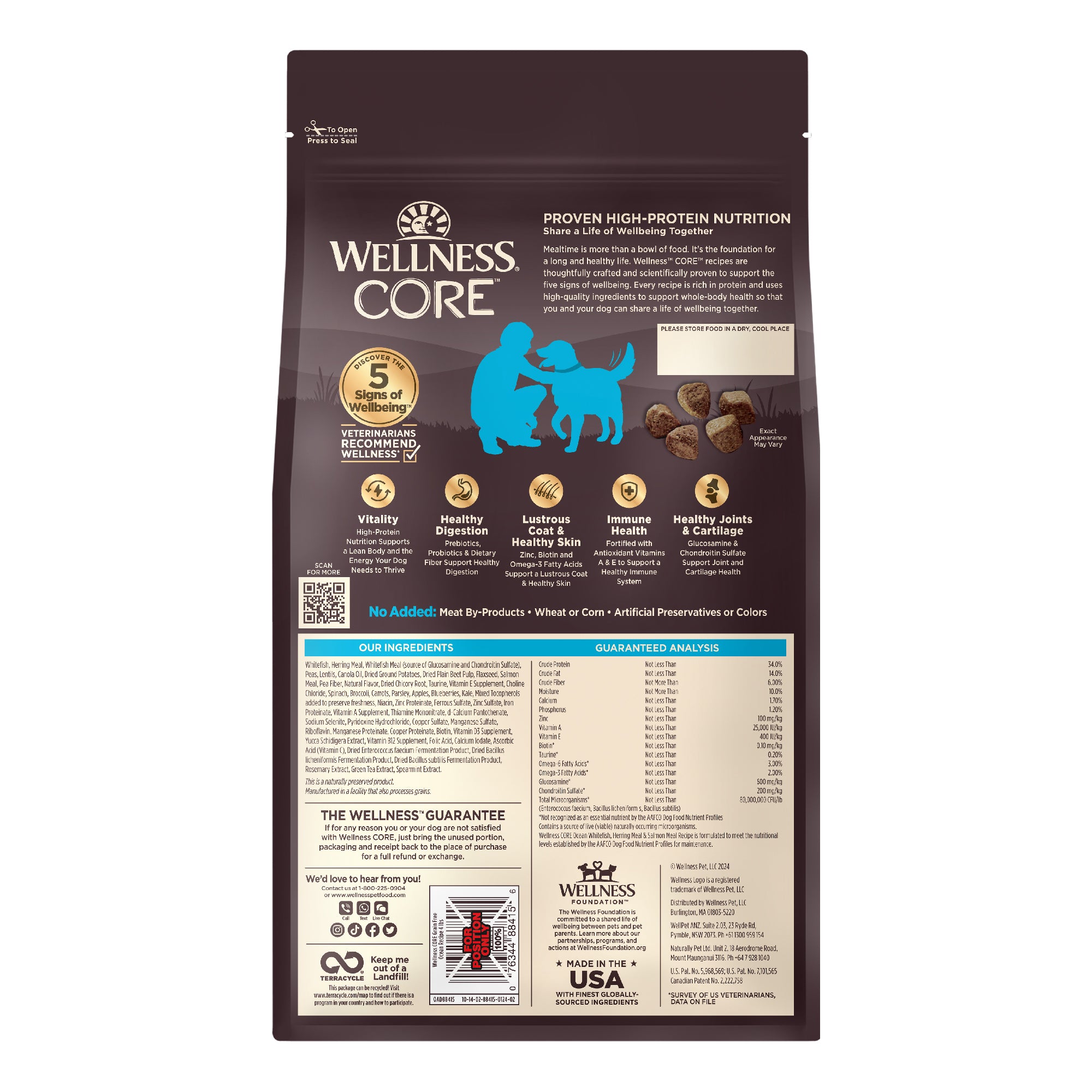 Wellness CORE Grain-Free Ocean Formula Dry Dog Food