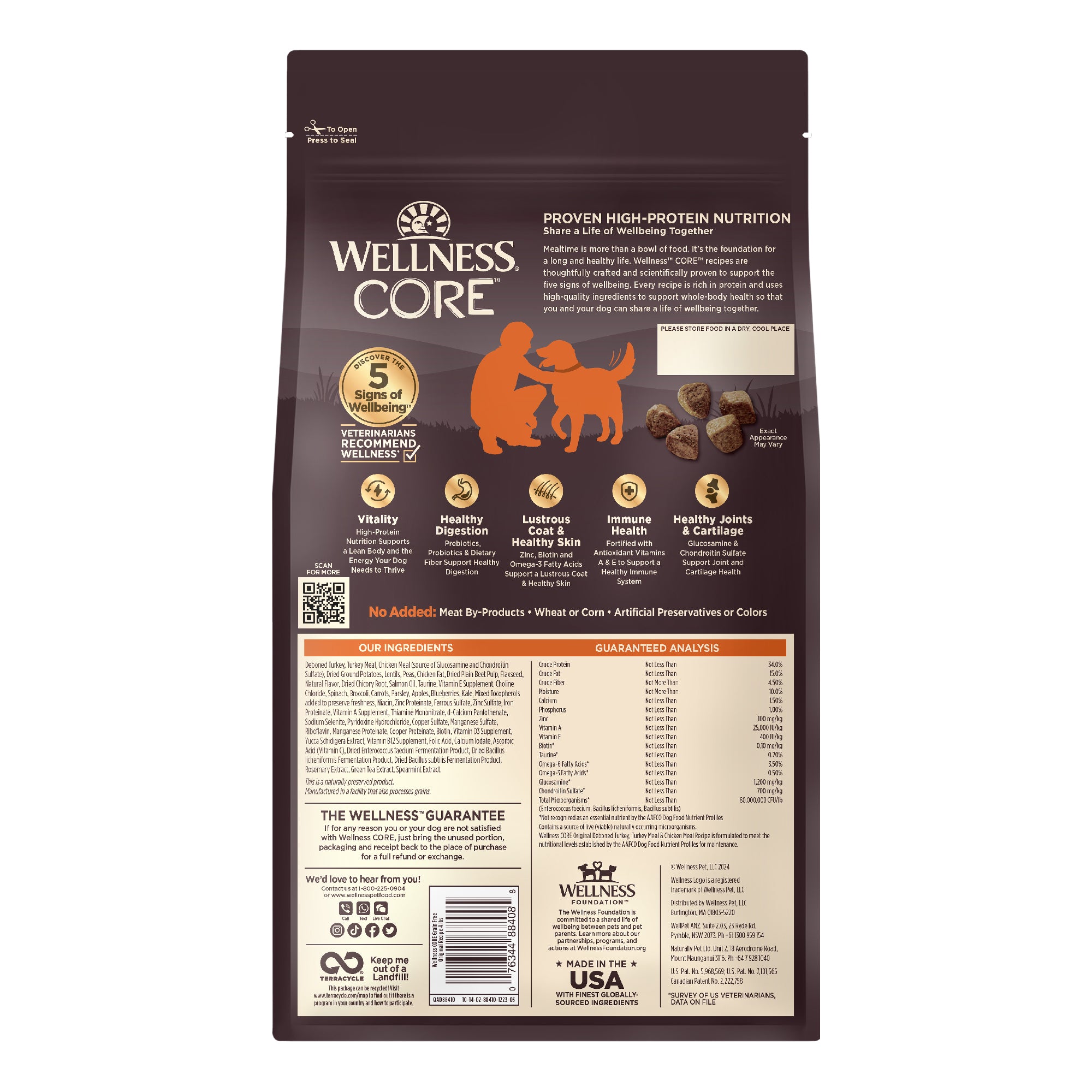 Wellness CORE Grain-Free Original Formula Dry Dog Food