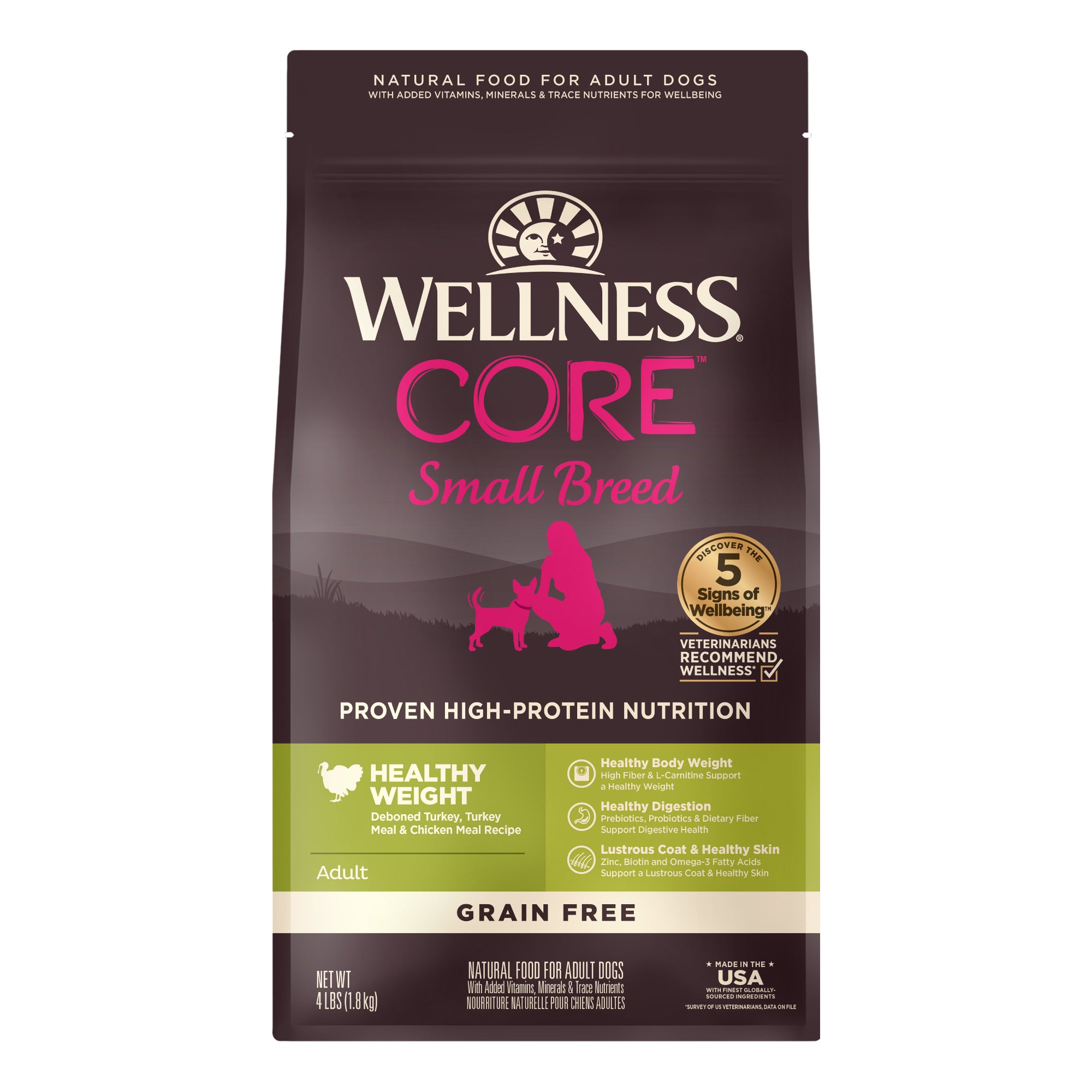 Wellness CORE Grain-Free Small Breed Healthy Weight Formula Dry Dog Food