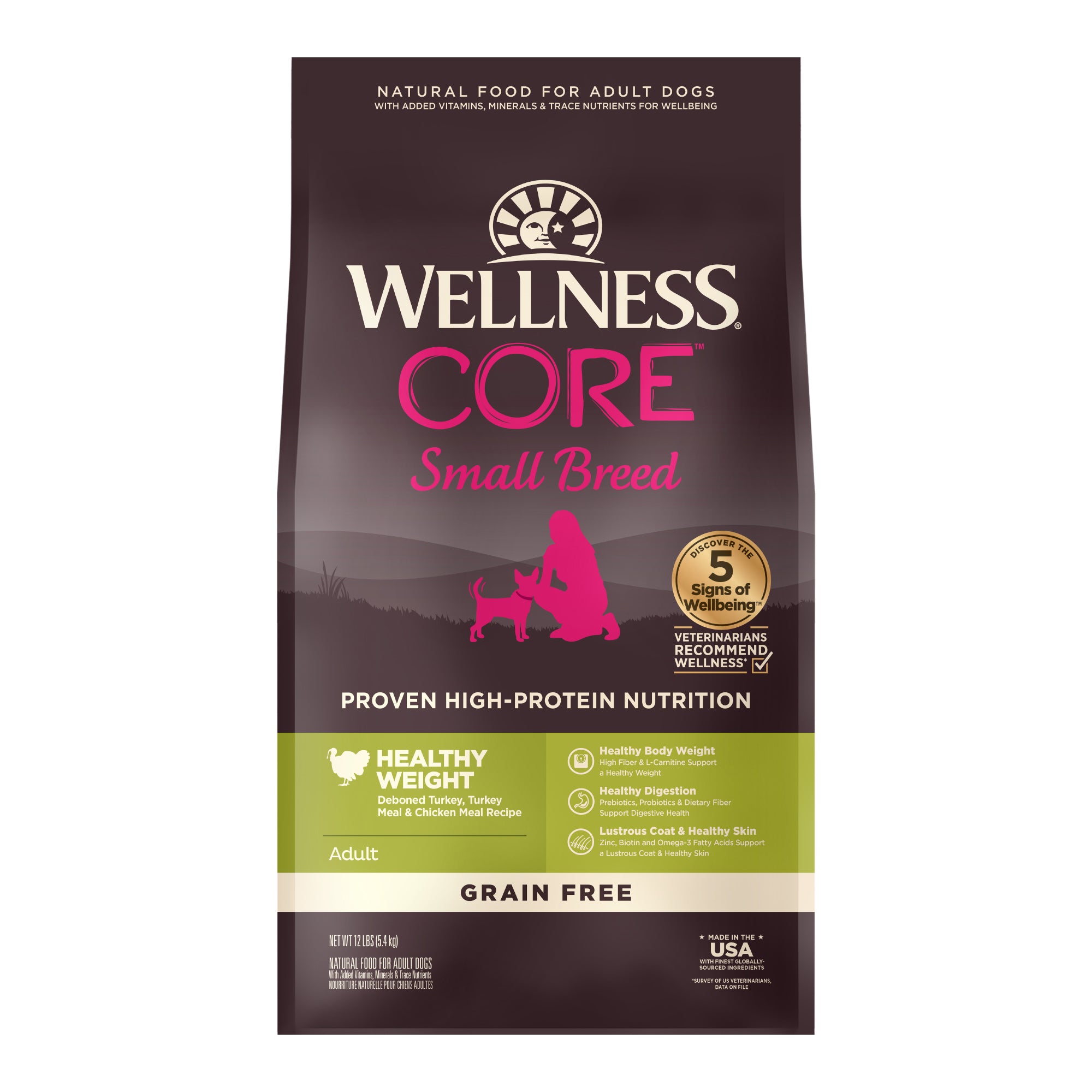 Wellness CORE Grain-Free Small Breed Healthy Weight Formula Dry Dog Food