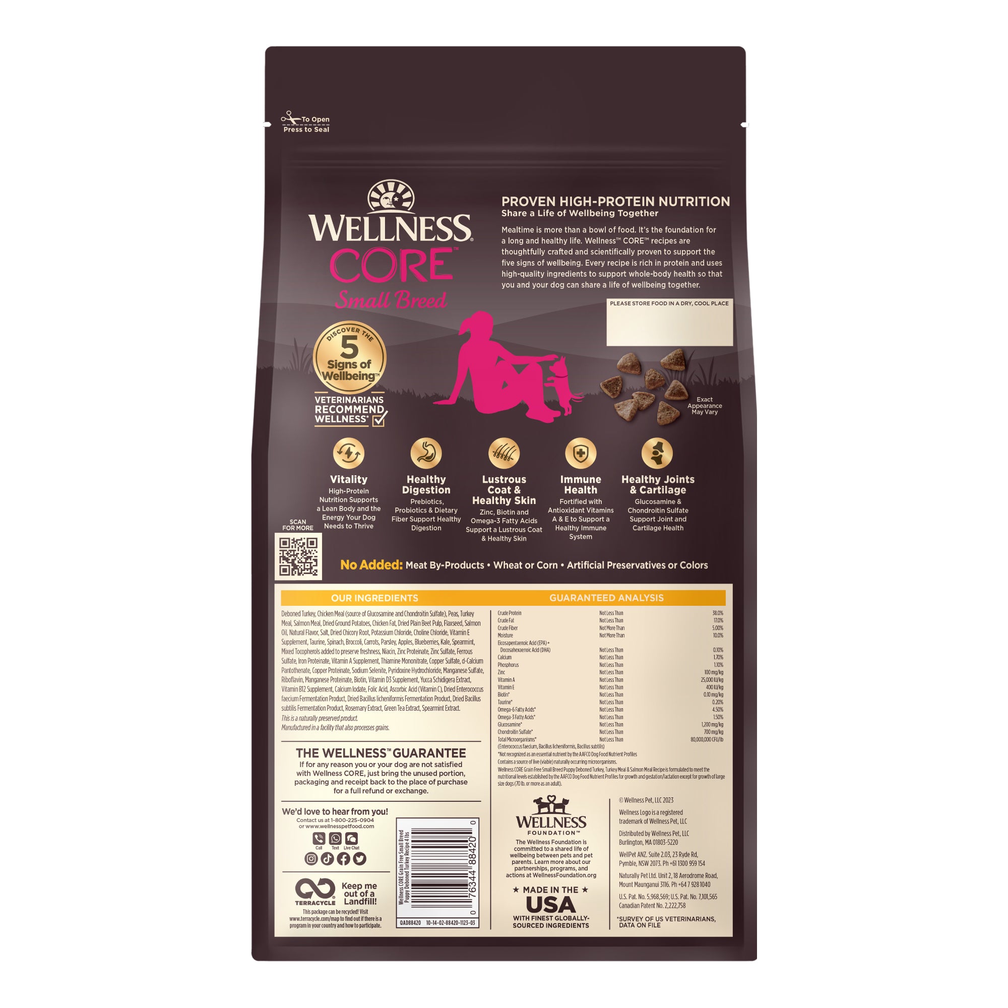 Wellness CORE Grain-Free Small Breed Puppy Formula Dry Dog Food