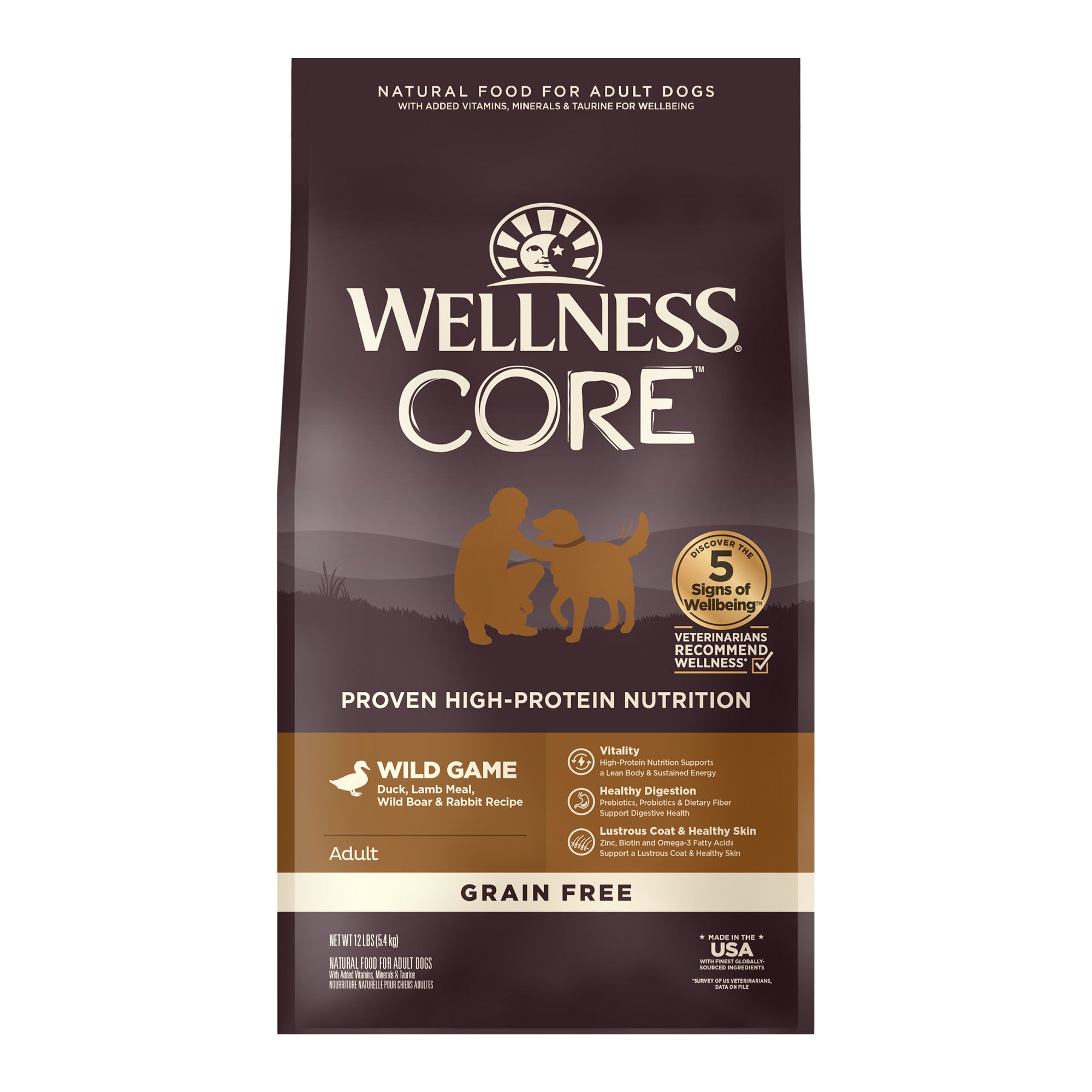 Wellness Core Grain-Free Wild Game Formula Dry Dog Food