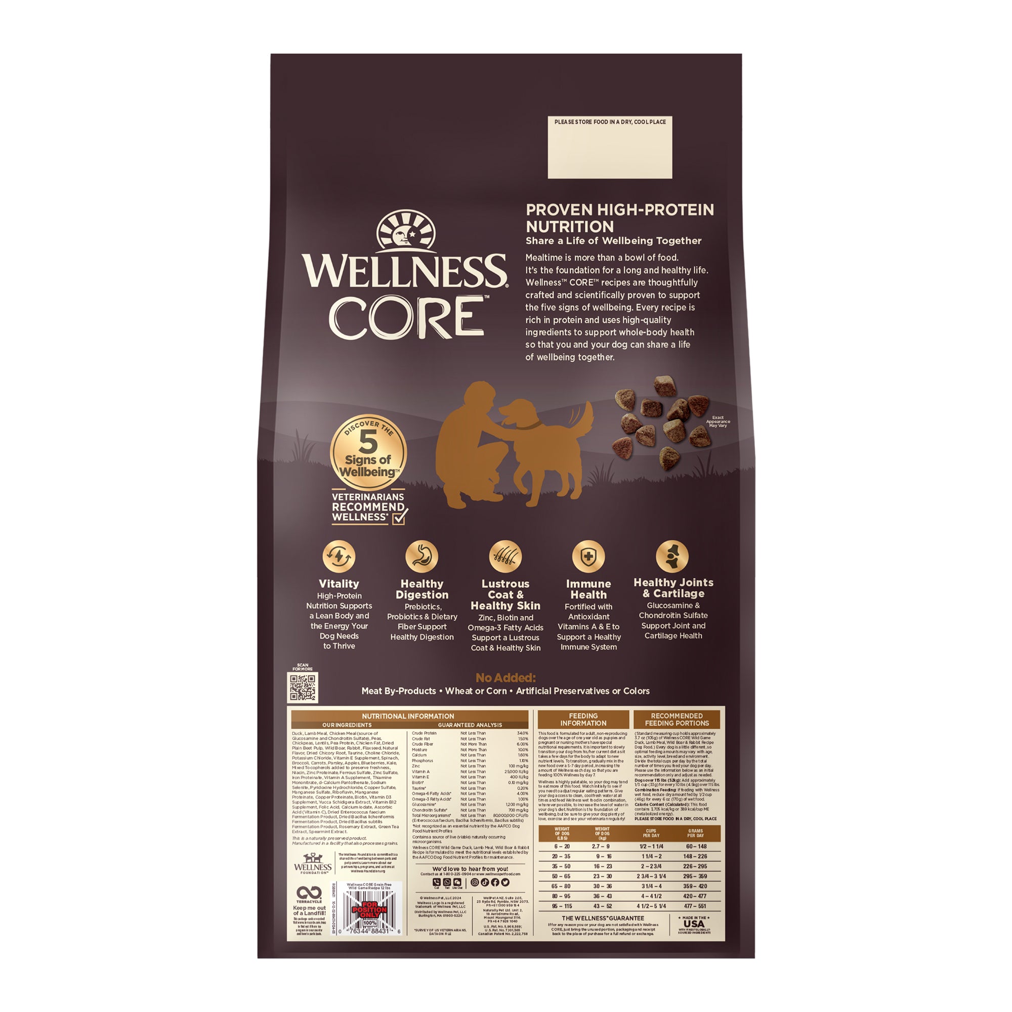 Wellness Core Grain-Free Wild Game Formula Dry Dog Food
