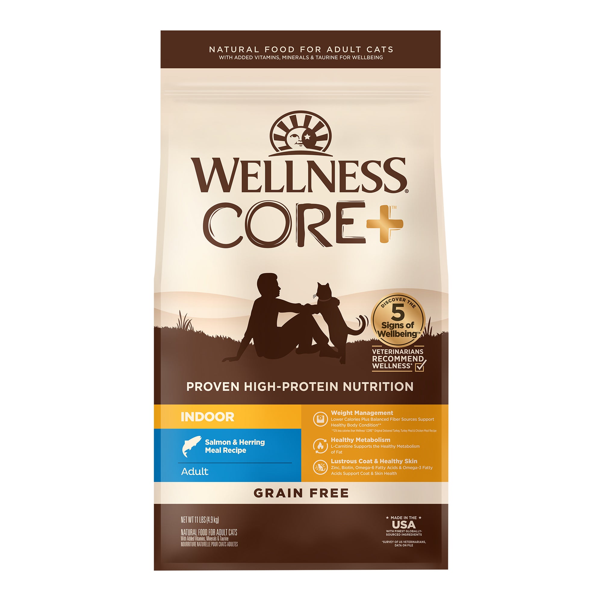 CORE® Indoor Salmon & Herring Grain-Free Dry Cat Food
