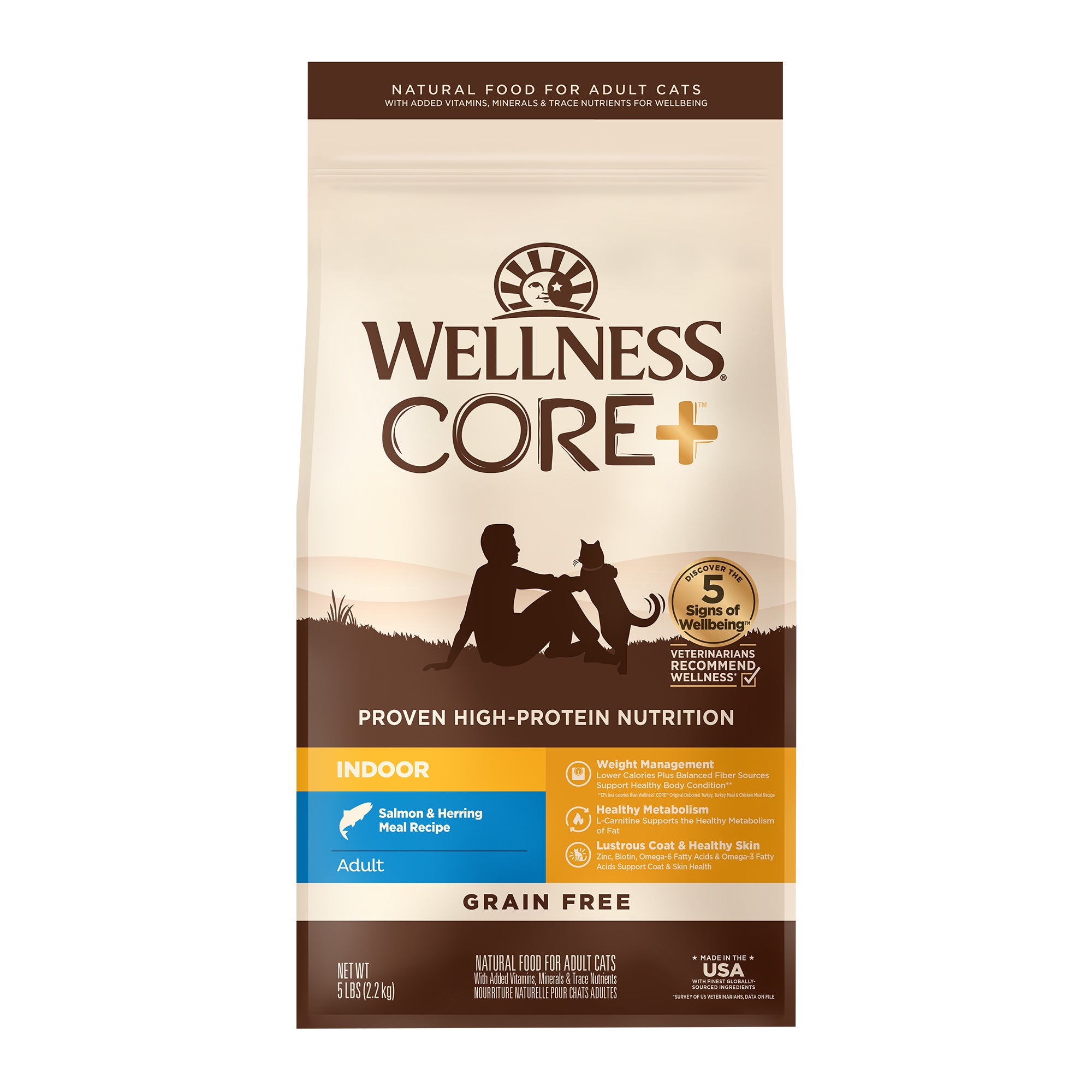 CORE® Indoor Salmon & Herring Grain-Free Dry Cat Food